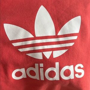 adidas Red Sweatshirt with White Logo